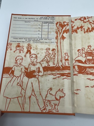 Lot of 3 Vintage readers School Textbooks 1940-1948, Some Damage - Picture 17 of 21