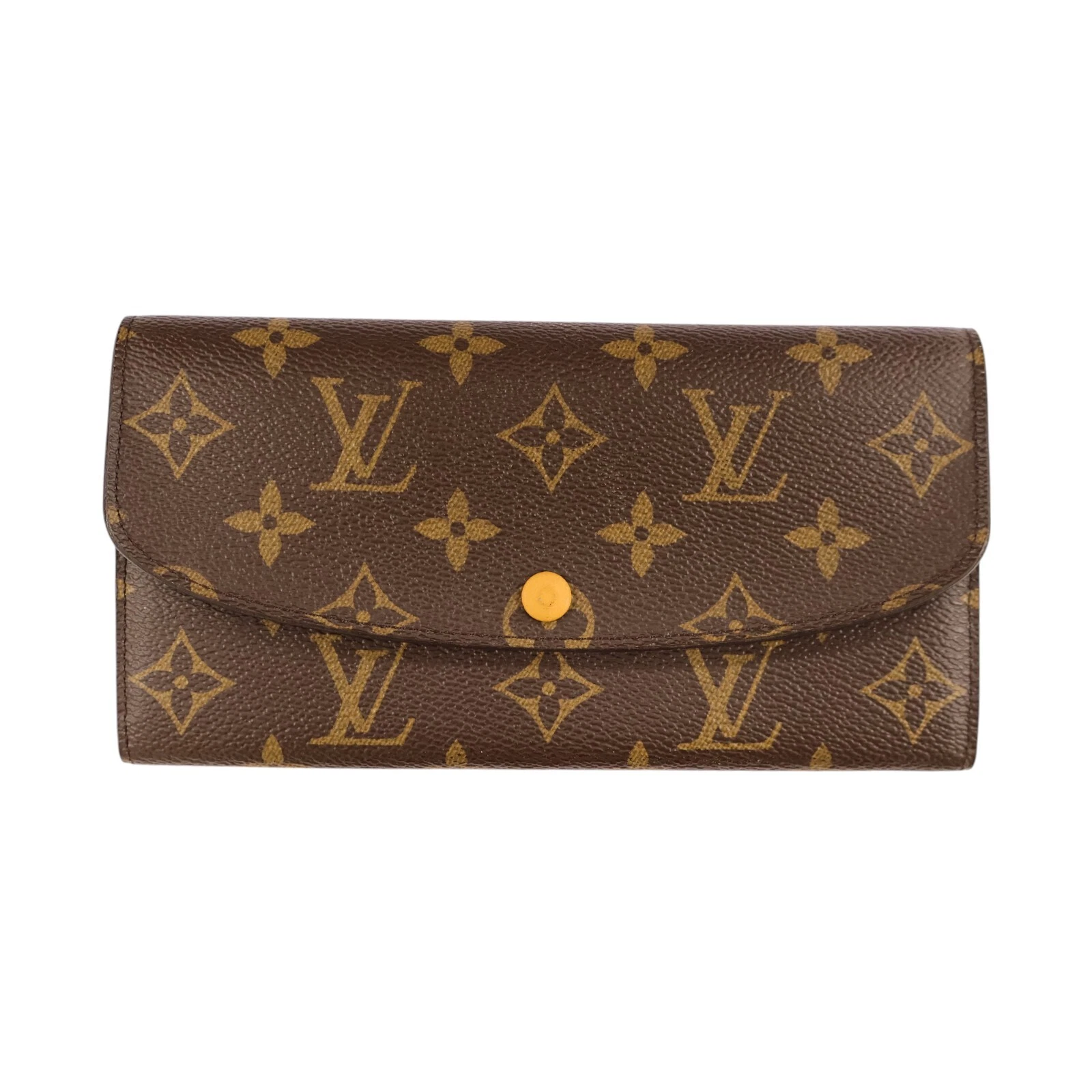 LOUIS VUITTON（LV） Portafoglio lungo Louis Vuitton Emilie Monogram Tela Marrone M60698