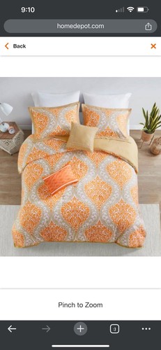 Intelligent Design Senna Comforter Set, Twin/ Twin X-Large, Orange