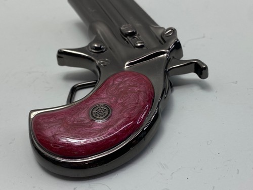 Pistola de mano Derringer vintage con hebilla de cinturón años 70 - Imagen 3 de 9