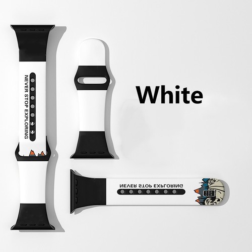 Strap For Apple watch band 44mm 40mm 45mm 41mm 42mm 38MM Silicone luxury watchba - Picture 13 of 16