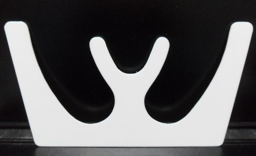 10 X DENTAL OCCLUSAL MAXILLARY CASTING FOX PLANE PLATE WHITE AUTOCLAVABLE - Picture 5 of 10