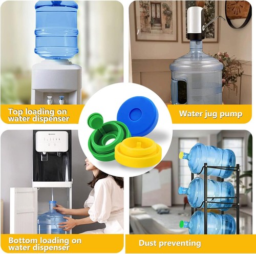 3 Paquetes Tapa Jarra Agua 5 Galones, Tapas Reutilizables 5 Galones para Azul - Imagen 3 de 3