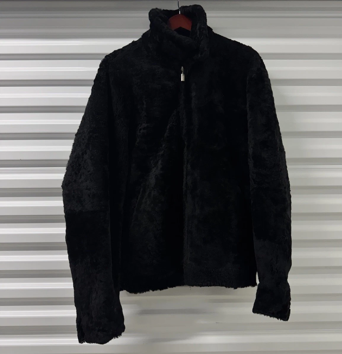 $25k Brioni Fur Black Bomber Jacket Italy Stunning Leather Lined Reversible - product detail image 2