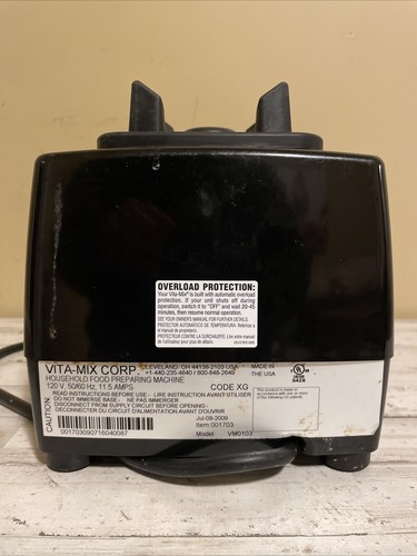 Vitamix 5200 VM0103 Frullatore Motore Base Solo Velocità Variabile Testato Funzionante - Foto 3 di 4