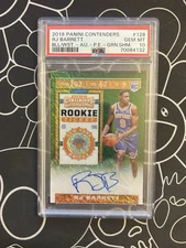 2019 Panini Contenders RJ Barrett Green Shimmer Rookie RC Auto SSP PSA 10 GEM MT