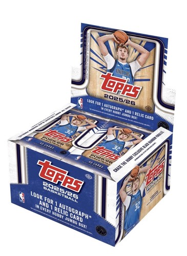 2025-26 Topps Baloncesto HOBBY JUMBO CAJA Autógrafo Auto Reliquia Curry Nuevo Sellado