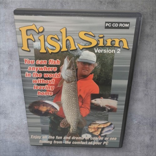 Fish Sim Version 2 - PC CD ROM Fishing Simulator - Rare Fishing Game
