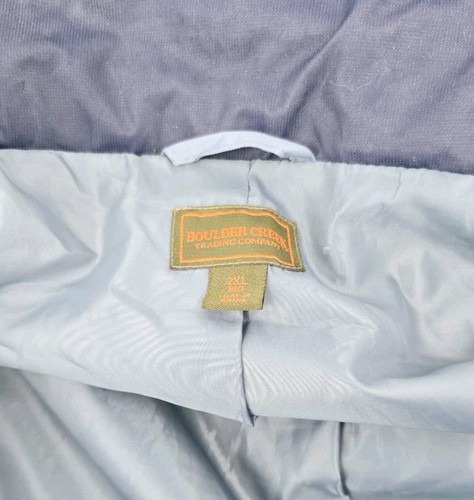 Boulder Creek Trading Company Jacket Mens Sz 2XL Blue Lightweight Water Resist - Picture 14 of 15