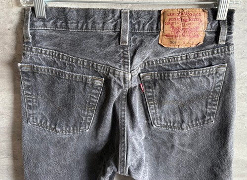 Jeans vintage 1993 Levis 501 0658 grigio cotone bottoni fly denim taglia 30 x 32 USA - Foto 9 di 11
