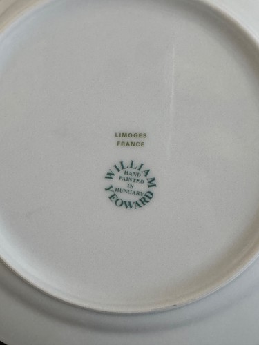 Limoges William Yeoward Palm Collection Blue Pot Porzellan Dessert Salatteller - Bild 5 von 5