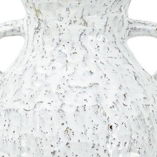 14" Beige und Elfenbein Farbblock Amphore Terrakotta Tischvase - Bild 7 von 8