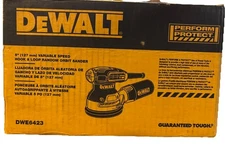 Dewalt DWE6423 5" Variable Speed Hook & Loop Random Orbit Sander Corded - Used