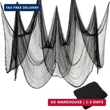 Halloween Gauze Cloth, Black Creepy Cloth, 40 200 Inch Creepy Fabric Halloween f
