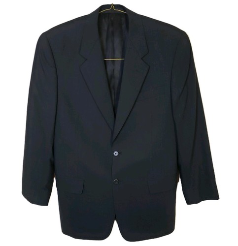 Jhane Barnes X Mark Shale 38 S Sport Mantel Custom Schwarz Strukturiert Wolle Blazer - Bild 1 von 14