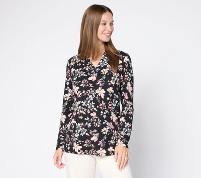Gloria Vanderbilt Women's Top Sz M Make Your Selection: Denim & Co. Black