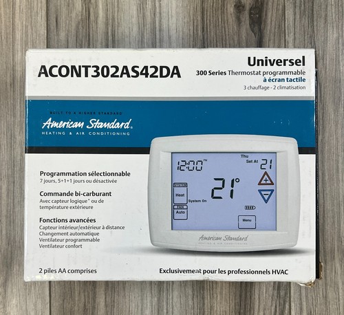 Trane ACONT302AS42DA Multi-Stage 7-Day Programmable Touchscreen Thermostat - NEW - Picture 1 of 3