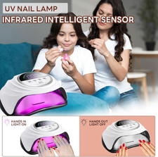 UV Nail Lamp 280W Professional LED Nail Dryer for Gel Nails with 66pcs Lamp B...