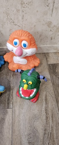 Vintage Gummi Quietschspielzeug Menge 5 Monster Viynl Squishy Weird  - Bild 7 von 7