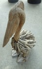New ListingHand carved Driftwood Pelican 14.5" tall 5.5" wide