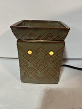 Scentsy Fiore Full Size Electric Wax Warmer Retired Apex Geometric NO BOX