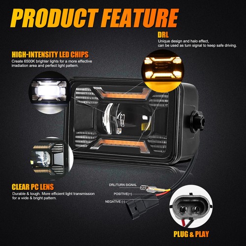 LED Bumper Fog Light DRL Driving Turn Lamp Assembly For Ford F150 2015-2020 2017 - Picture 5 of 12