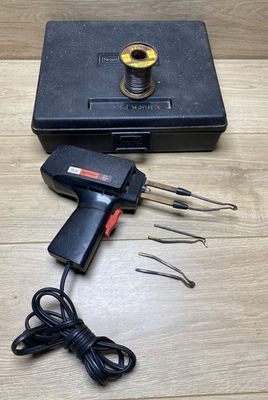 #ad Vintage Sears Craftsman 150 230W Soldering Gun w Case amp; Extra Tips Dual Heat USA $34.99