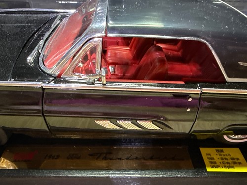 ANSON 1963 Ford Thunderbird Black Hardtop 1:18 Die Cast - Picture 7 of 12