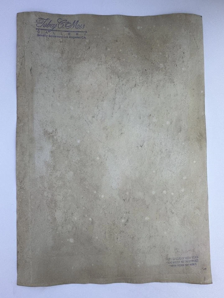 Pintura artística Leonora Carrington certificado de autenticidad dibujo original papel vintage firmado Foto 2 de 3