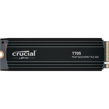 CRUCIAL T705 PCIe Gen5 NVMe Festplatte mit Heatsink, 4 TB SSD M.2, intern