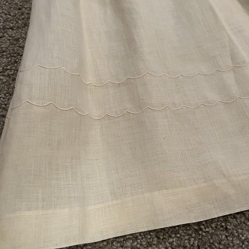 VTG Cloak of Many Colors Women’s 10 Linen Midi Skirt Set Ivory Crochet Victorian - Picture 16 of 22