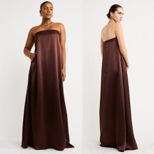 NWT Anna Quan DELFINA Dress in Shaved Chocolate US:2 AU:6