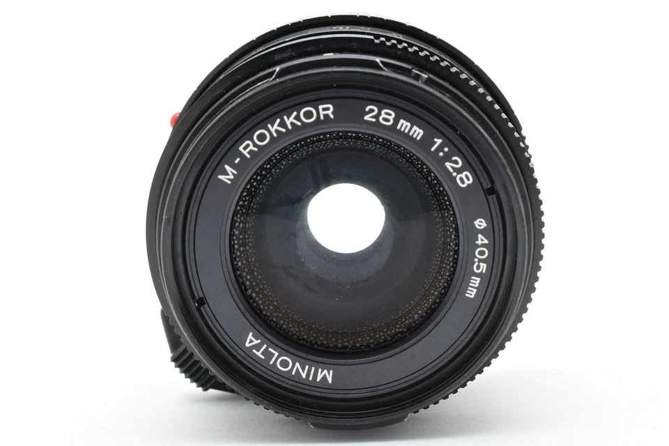 [Casi COMO NUEVO] Lente Minolta M-Rokkor 28 mm F/2,8 tardía para montaje CL CLE Leica M JAPÓN Foto 3 de 4