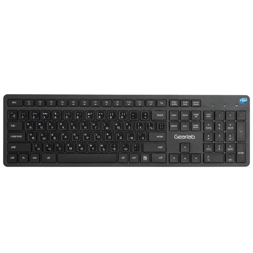 Wireless Keyboard Russian Layout With Pre-Applied Stickers QWERTY Low Profile - 第 1/8 張圖片