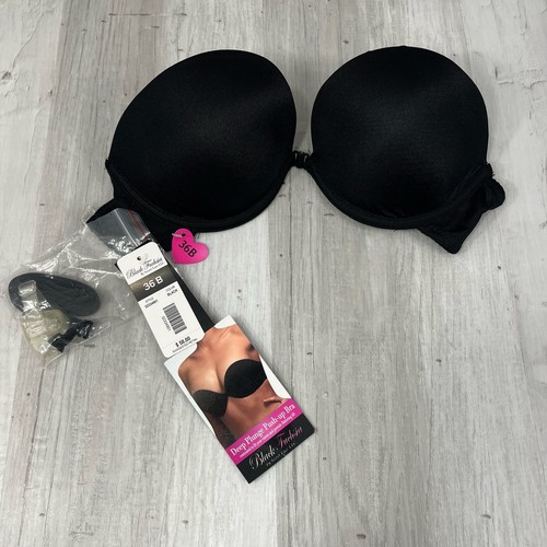 Sujetador convertible Secret Lace negro fucsia profunda push up 36B - Imagen 1 de 11