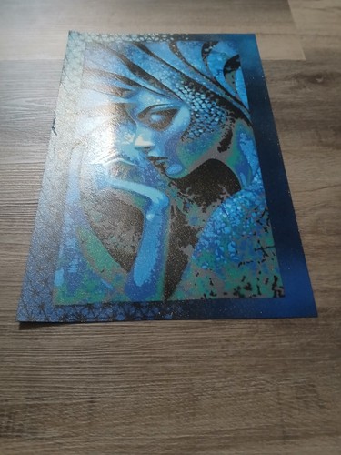 11 X 17 Multi Layer Stencil Spray Painting - Cool Colors - Bild 8 von 8