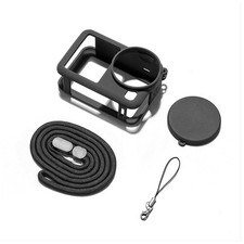For DJI Osmo Action 6 Camera Silicone Protective Cover Case with Lens Cover Cap