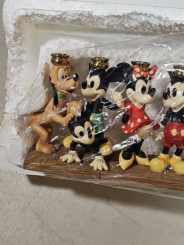 RARE VTG 1995 Disney Character Chanukah Menorah Christmas at Our House UNUSED! - Picture 5 of 8