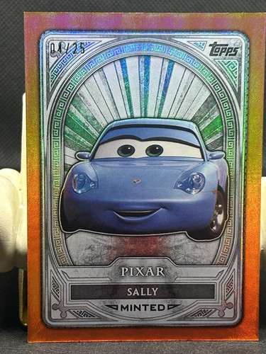 SALLY 2025 Topps Disney Mint #/25 ORANGE Foil Minted #71 CARS Pixar - Picture 1 of 4