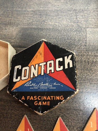 VTG Parker Brothers 1939 The Game Of Contack Original Rules - Complete - Picture 2 of 9