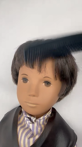 Vintage Sasha Vinyl Doll Gregor Brunette London Boy Outfit Vest Pants England - Video 1 of 1