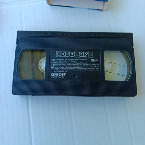 Lot Of 2x Robocop 1 And 2 VHS Peter Weller Orion Home Video - Imagen 9 de 14