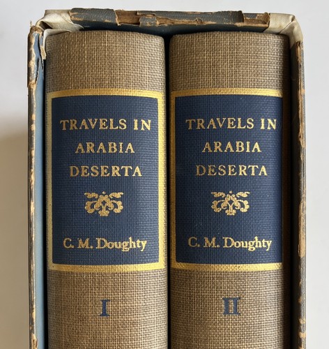 Travels In Arabia Deserta 2 Vol. Antique Hardcover Set 1937 Charles M. Doughty - Imagen 2 de 21