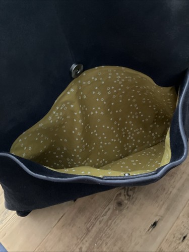 White Stuff Navy Blue Suede Bag…Hand & Shoulder Strap Multi Pockets… Lovely X - Picture 3 of 10