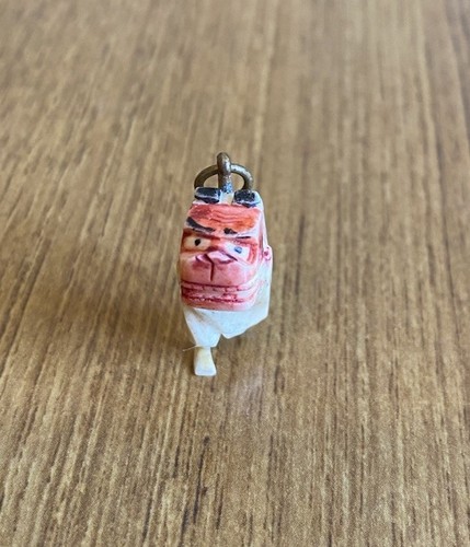 Antik Vintage chinesisch japanisch früh Kunststoff Hund Tier Charm Anhänger Anhänger Anhänger