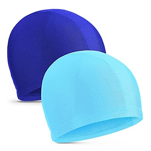 Gorra de natación de tela cómoda de material elástico de 2 piezas - Imagen 1 de 5