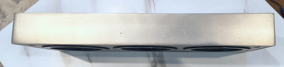 Reloj Pottery Barn Around The World 3 zonas horarias níquel cepillado oficina en casa Foto 3 de 3