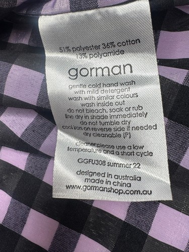 💜 GORMAN "Stay in Check" Top Purple-SIZE 14 - Pre-Loved - Excellent Condition💜 - Picture 17 of 17