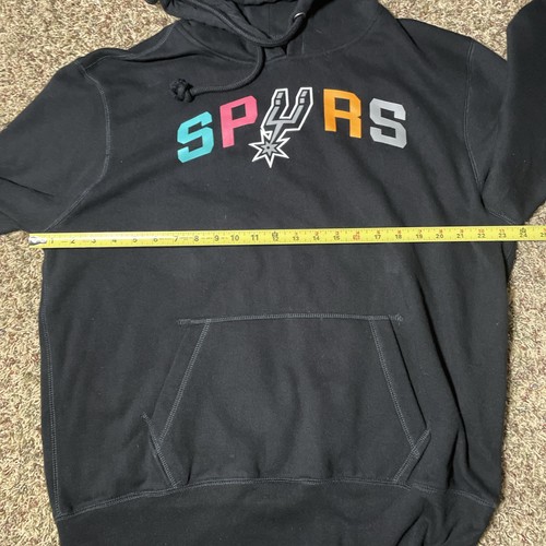 Felpa con cappuccio San Antonio Spurs '47 uomo XL nera pullover manica lunga logo colorato - Foto 5 di 7