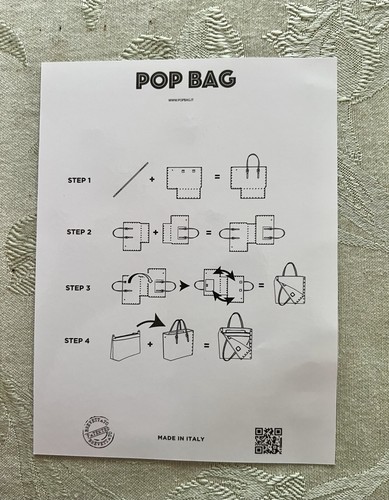 Neu mit Etikett Pop Bag Marke by J&C hellbraun olivgrün Leder Tasche mit zwei Henkeln Italien neu - Bild 10 von 12